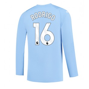 Manchester City Rodri Hernandez #16 Hjemmebanetrøje 2023-24 Lange ærmer